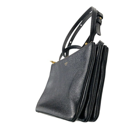 Celine Trio Small Leather Black - Picture 4 of 14